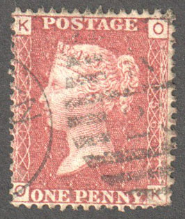 Great Britain Scott 33 Used Plate 156 - OK - Click Image to Close